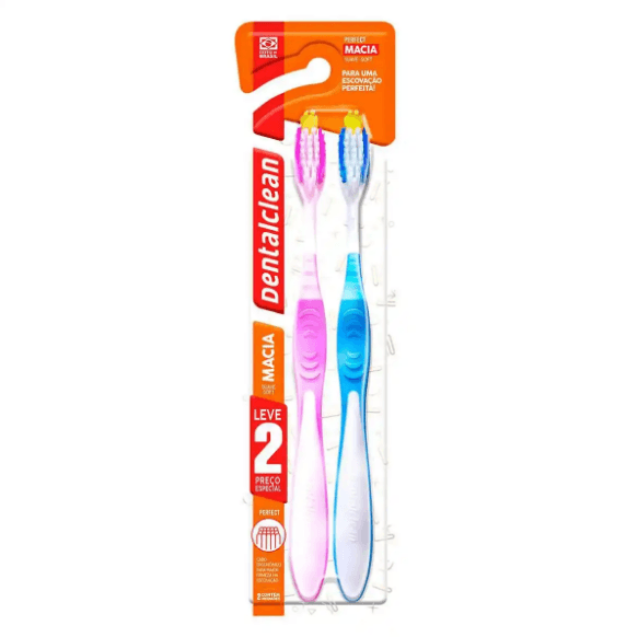Kit Escova de Dente Dentalclean Perfect 2 unidades